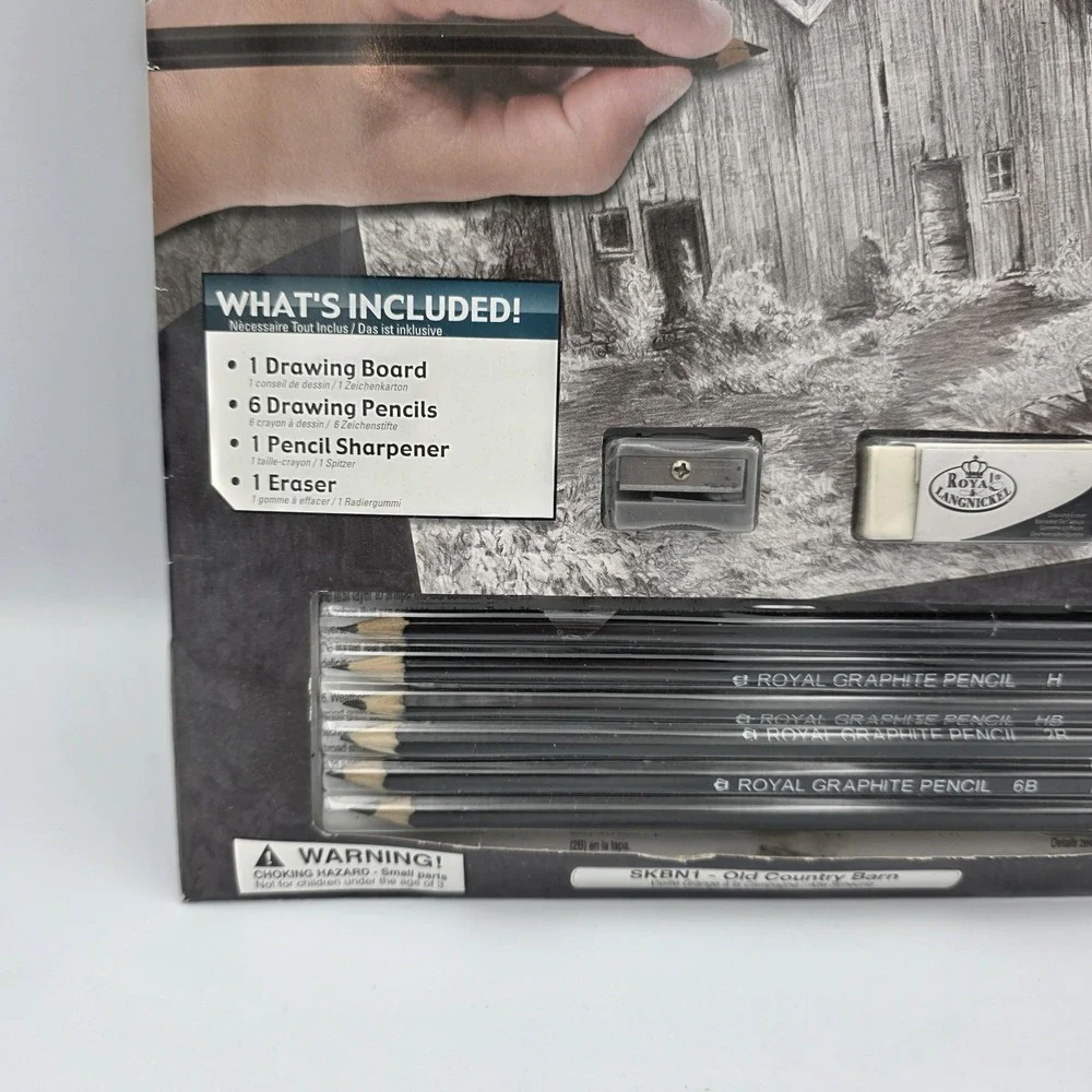 New Royal Langnickel Sketching Made Easy Kit 8.75 x 11.3 SKBN1 Old Country Barn